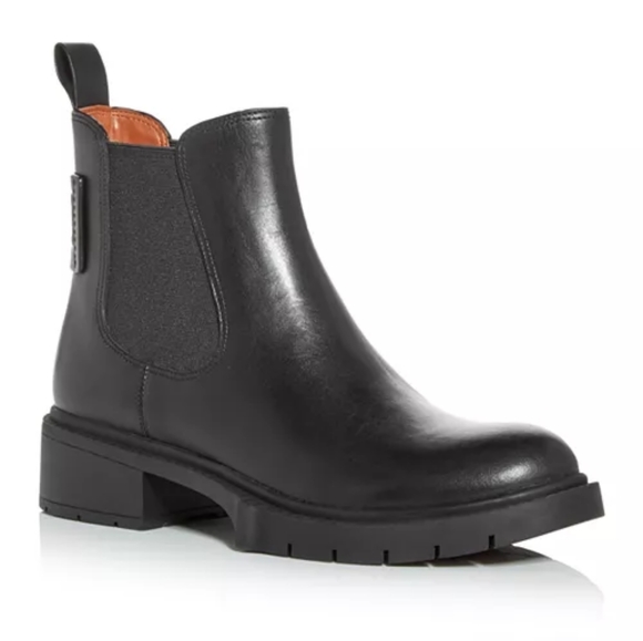 COACH Lyden Leather Bootie Black - Picture 2 of 7